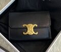Кошелек Celine женский кожа черный 97011-1