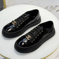 Кеды Chanel женский кожа черный 195900-3
