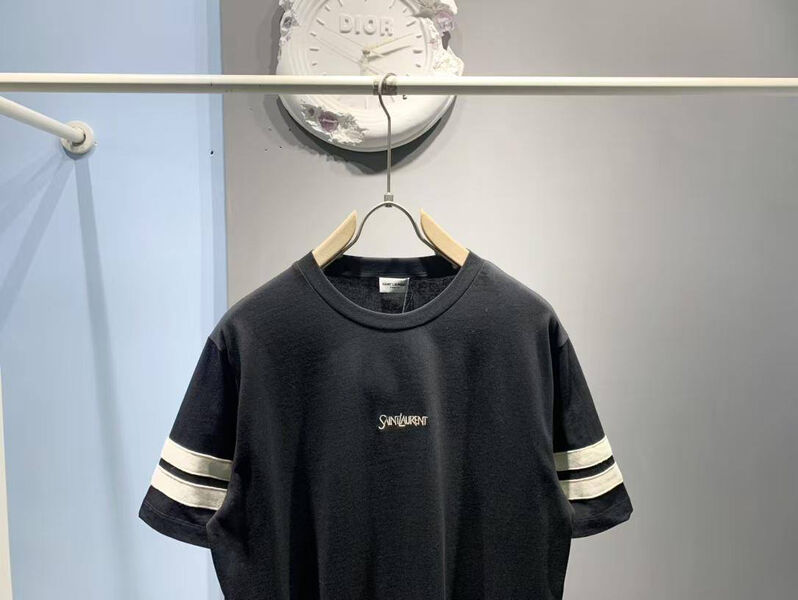 Мужская футболка Saint Laurent мужской черный 174525-3