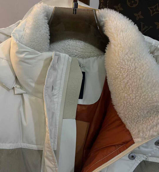 Мужской пуховик Zegna мужской бежевый 161527-3