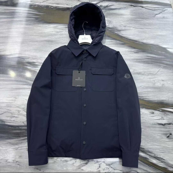 Мужская куртка Moncler мужской синий 200533-3
