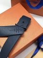 Мужской ремень Louis Vuitton мужской кожа синий 103942-5