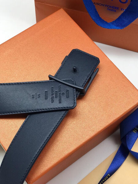 Мужской ремень Louis Vuitton мужской кожа синий 103942-5