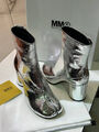 Ботильоны Maison Margiela женский кожа графитовый 125887-3