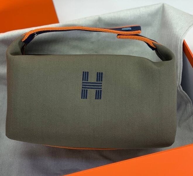 Косметичка Hermès женский текстиль графитовый 98451