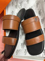 Шлепки Hermès женский кожа 183805-2