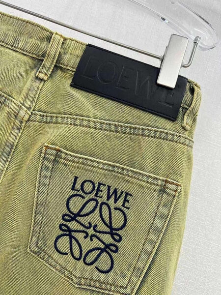 Джинсы Loewe женский джинса болотный 124360-2