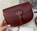 Сумка Christian Dior Bobby средняя женский кожа бордовый 103453-1