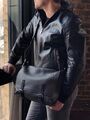Мужская сумка мессенджер Loewe мужской кожа графитовый 41179-4