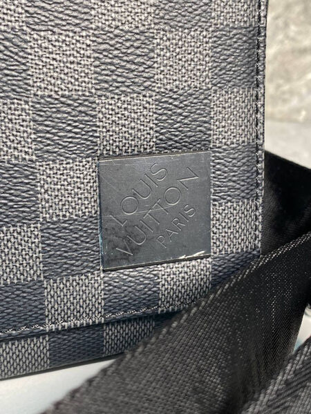 Мужская сумка мессенджер Louis Vuitton мужской кожа графитовый 129943-6