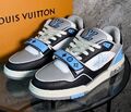 Мужские кроссовки Louis Vuitton мужской кожа графитовый 161444-1