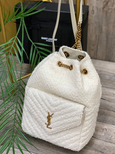 Рюкзак Saint Laurent женский ткань белый 78012