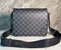 Мужская сумка мессенджер Louis Vuitton мужской кожа графитовый 129943-1