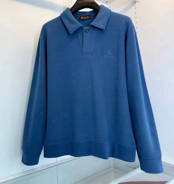 Мужское поло Loro Piana мужской бирюзовый 132819