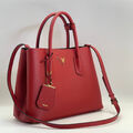 Сумка Prada женский кожа бордовый 119121-2