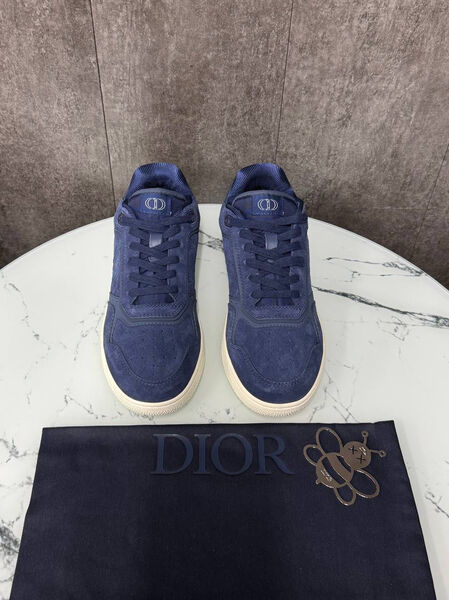 Мужские кроссовки Christian Dior мужской замша синий 190038-2