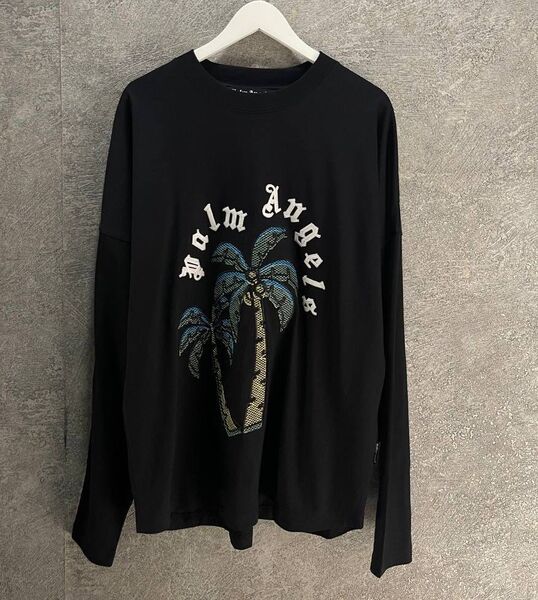 Мужской лонгслив Palm Angels мужской черный 135823