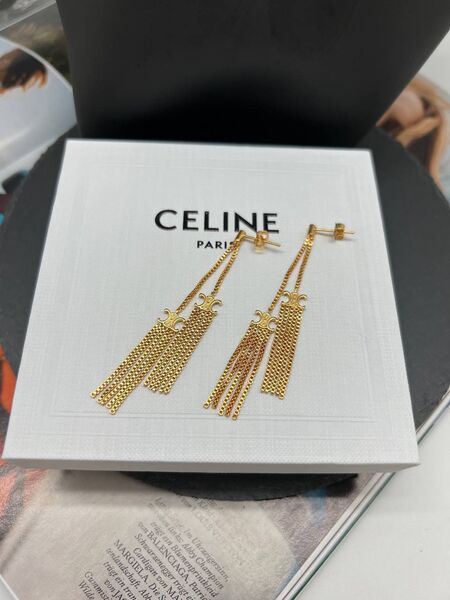 Серьги Celine золотой 175404