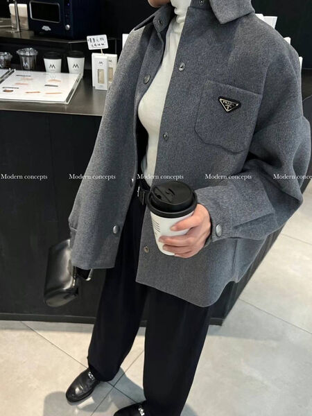 Рубашка Prada женский графитовый 131583-4