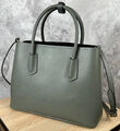 Сумка Prada женский кожа болотный 142113-2