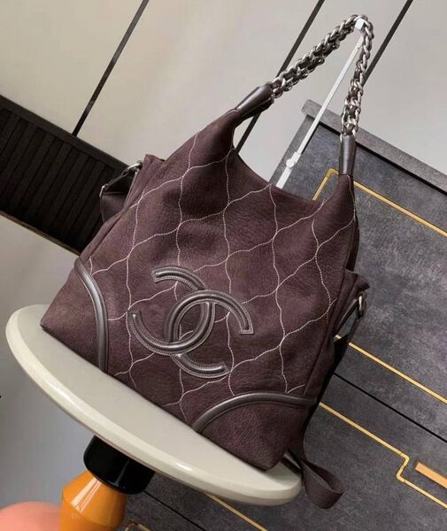 Сумка Chanel женский нубук 197100