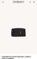 Косметичка Saint Laurent женский кожа черный 170964-5