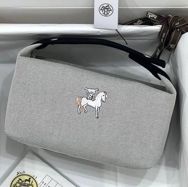 Косметичка Hermès женский текстиль черный 123303