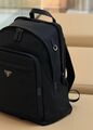 Мужской рюкзак Prada мужской нейлон черный 132406-4