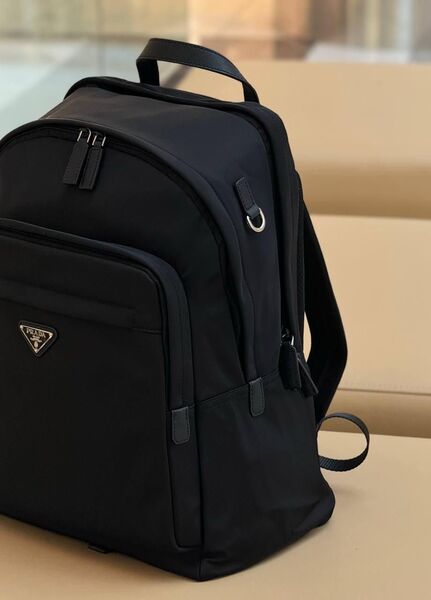 Мужской рюкзак Prada мужской нейлон черный 132406-4