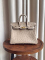 Сумка Hermès Birkin 25 женский кожа бежевый 194261-3