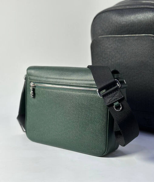 Мужская сумка мессенджер Louis Vuitton мужской кожа болотный 129946-2