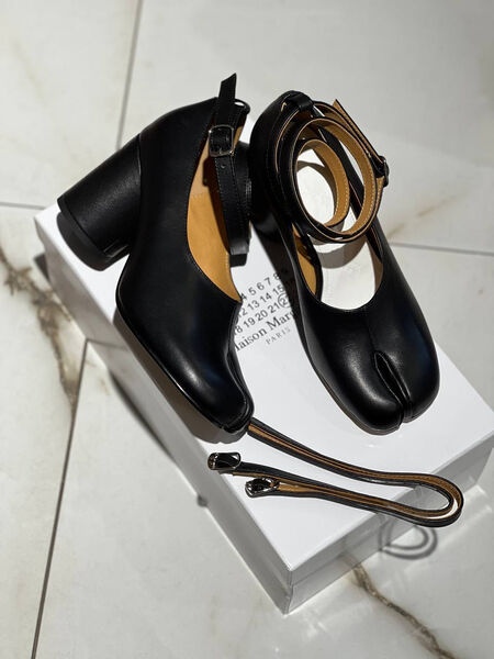 Туфли Maison Margiela женский кожа черный 129567-3