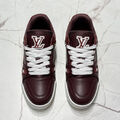 Кроссовки Louis Vuitton женский кожа бордовый 173901-2