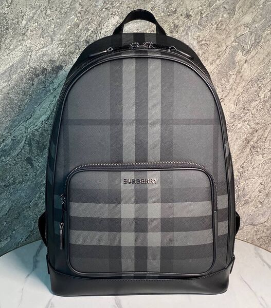 Мужской рюкзак Burberry мужской кожа графитовый 171174