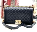 Сумка Chanel Boy женский кожа черный 101628-1