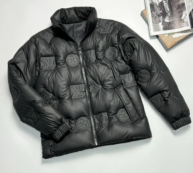 Мужской пуховик Louis Vuitton мужской черный 168856