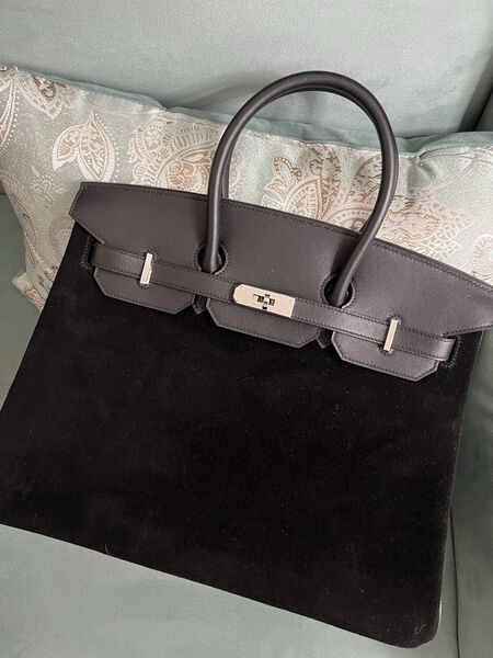 Сумка Hermès Birkin 35 ручная работа женский кожа черный 100630-4