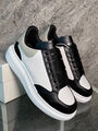 Мужские кеды Alexander McQueen мужской кожа черный 157942-3