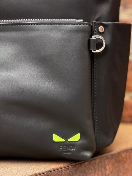 Рюкзак мужской Fendi мужской кожа черный 65365-5