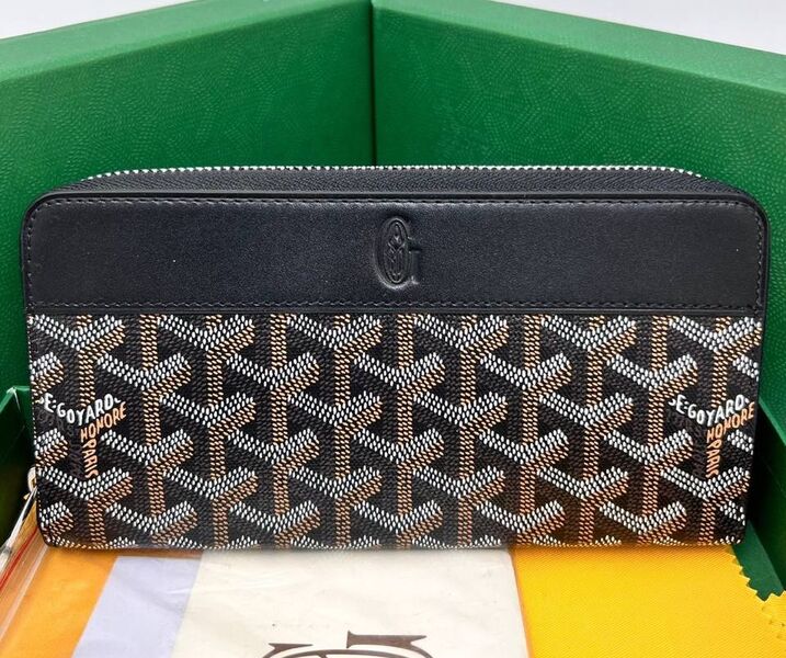 Кошелек Goyard женский кожа черный 172686