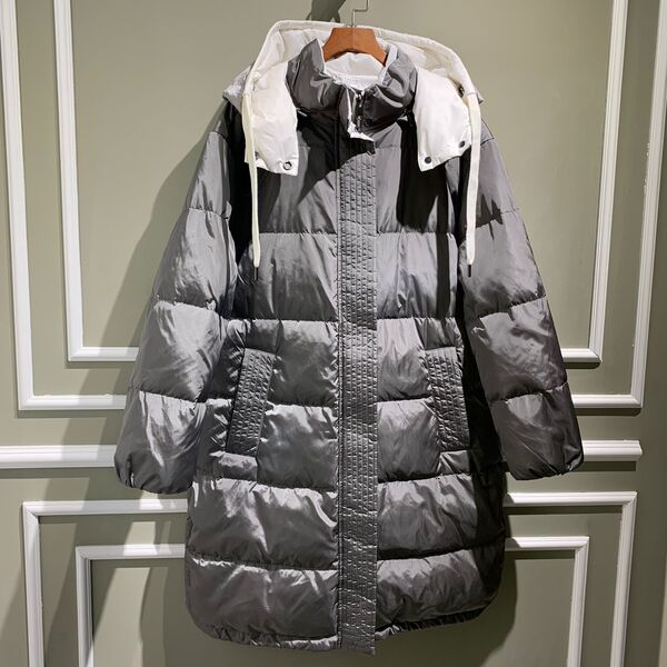Пуховик Brunello Cucinelli женский графитовый 62292-10