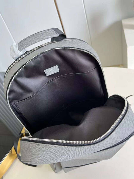 Мужской рюкзак Louis Vuitton мужской кожа графитовый 121198-6