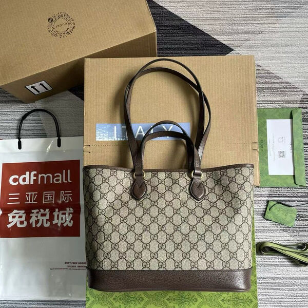 Сумка Gucci женский канва бежевый 142012-2