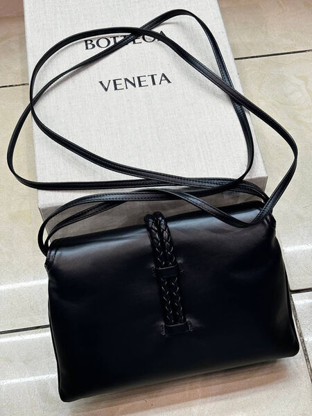 Сумка Bottega Veneta женский кожа черный 170052-2