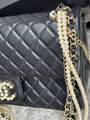 Сумка Chanel женский кожа черный 127546-8