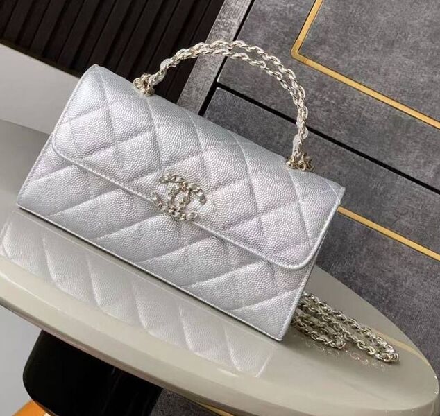 Сумка Chanel женский кожа графитовый 189750