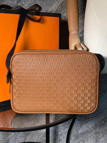 Мужская сумка мессенджер Hermès мужской кожа 132080-5