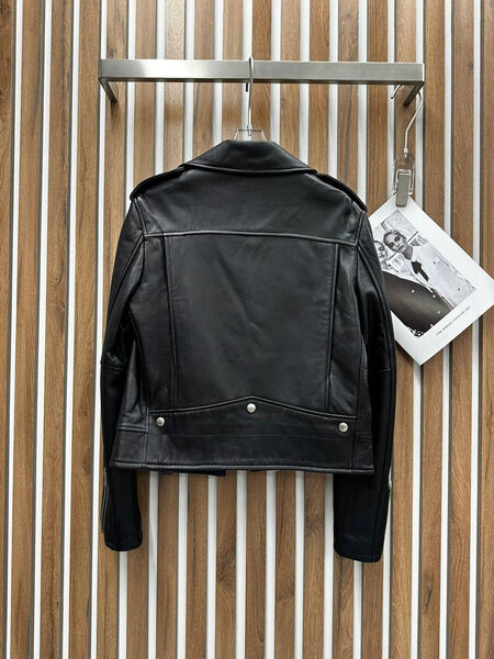 Куртка Saint Laurent женский кожа черный 39282-3
