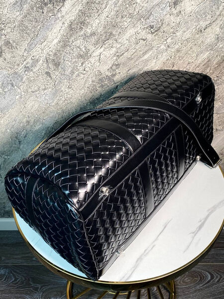 Дорожная сумка Bottega Veneta мужской кожа черный 169294-7