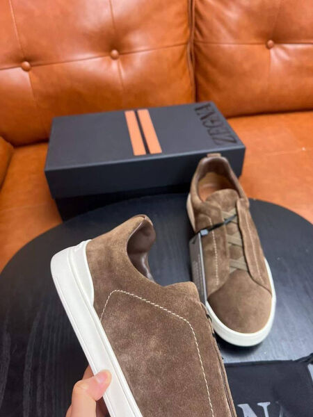 Мужские кеды Zegna мужской замша 165760-8